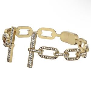 Michael Kors NEW Cityscape Chains Crystal Pave' Set Hinged